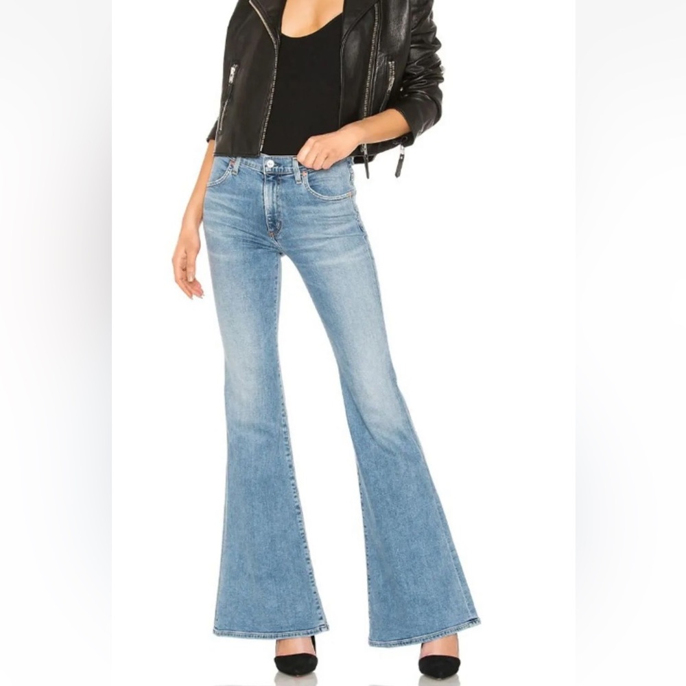 Citizens of Humanity Chloe Petite Mid Rise Super Flare Sz 25